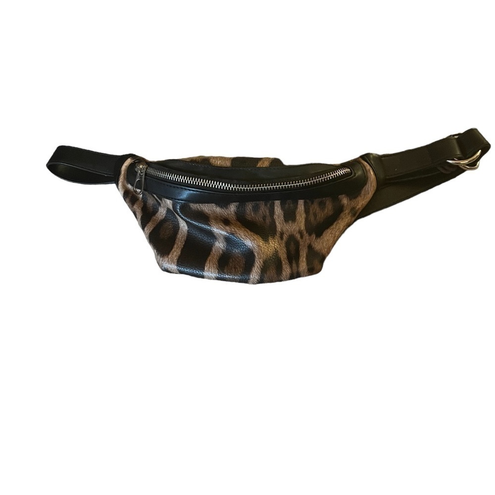 Animal print waist bag
